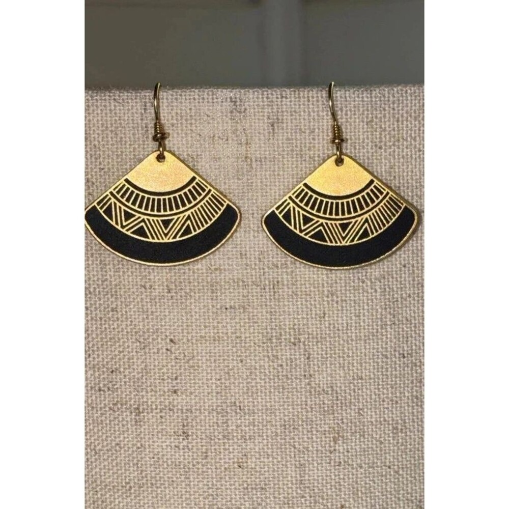 Laurel Burch “Mali” signed Earrings-Vintage